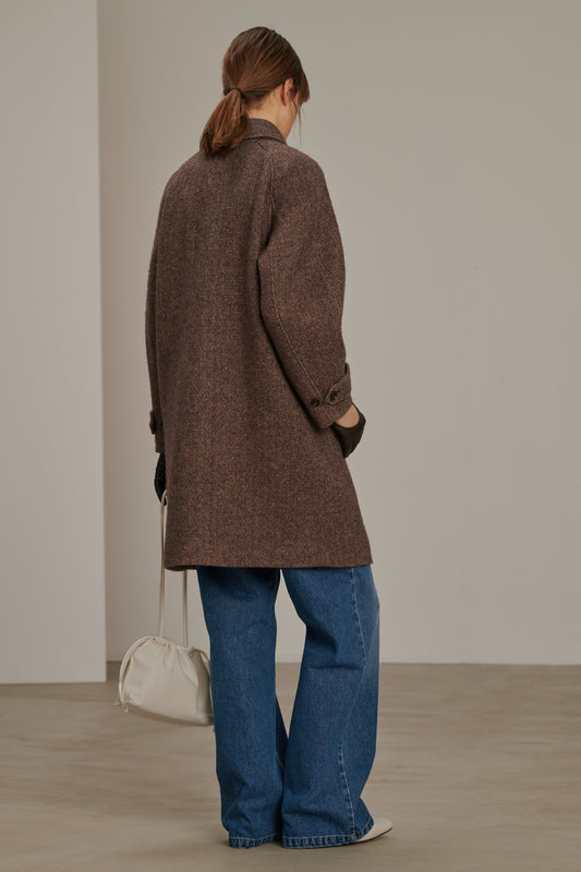 Manteau Simba - Châtaigne - Laine - Femme