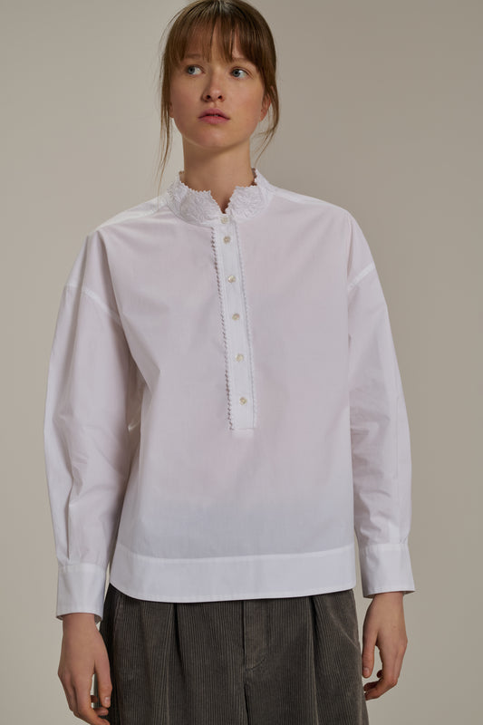 Chemise Poeme - Blanc - Coton - Femme