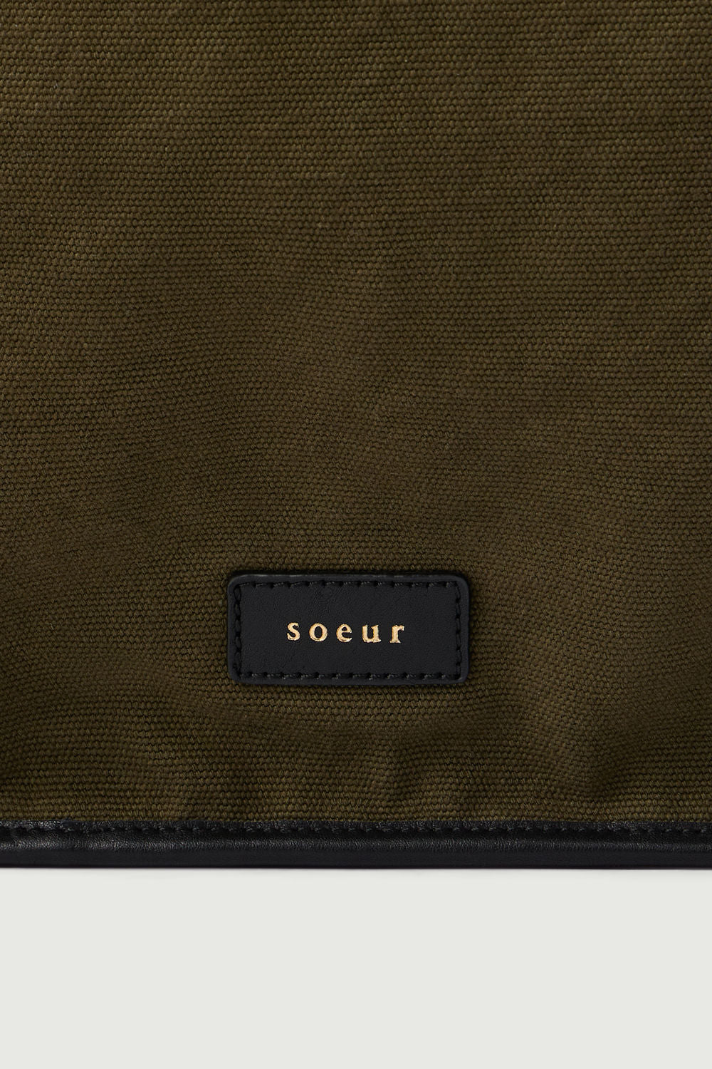 Cabas Darla - Kaki/Noir - Coton - Femme vue 4