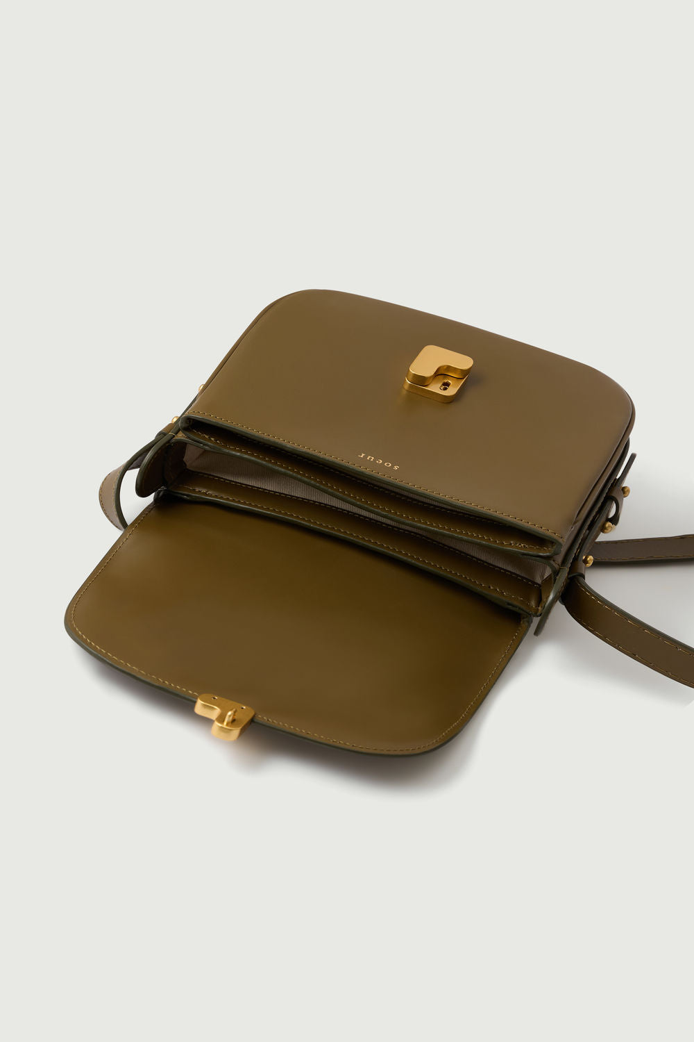 Sac Bellissima Mini - Kaki Doré - Cuir - Femme